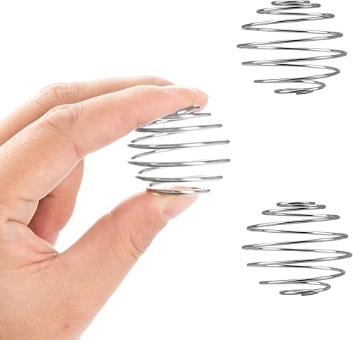 2 piezas de bolas agitadoras de acero inoxidable con batidor de alambre para mezclar proteínas, para vaso batidor mezclador (diámetro 1.2 pulgadas)