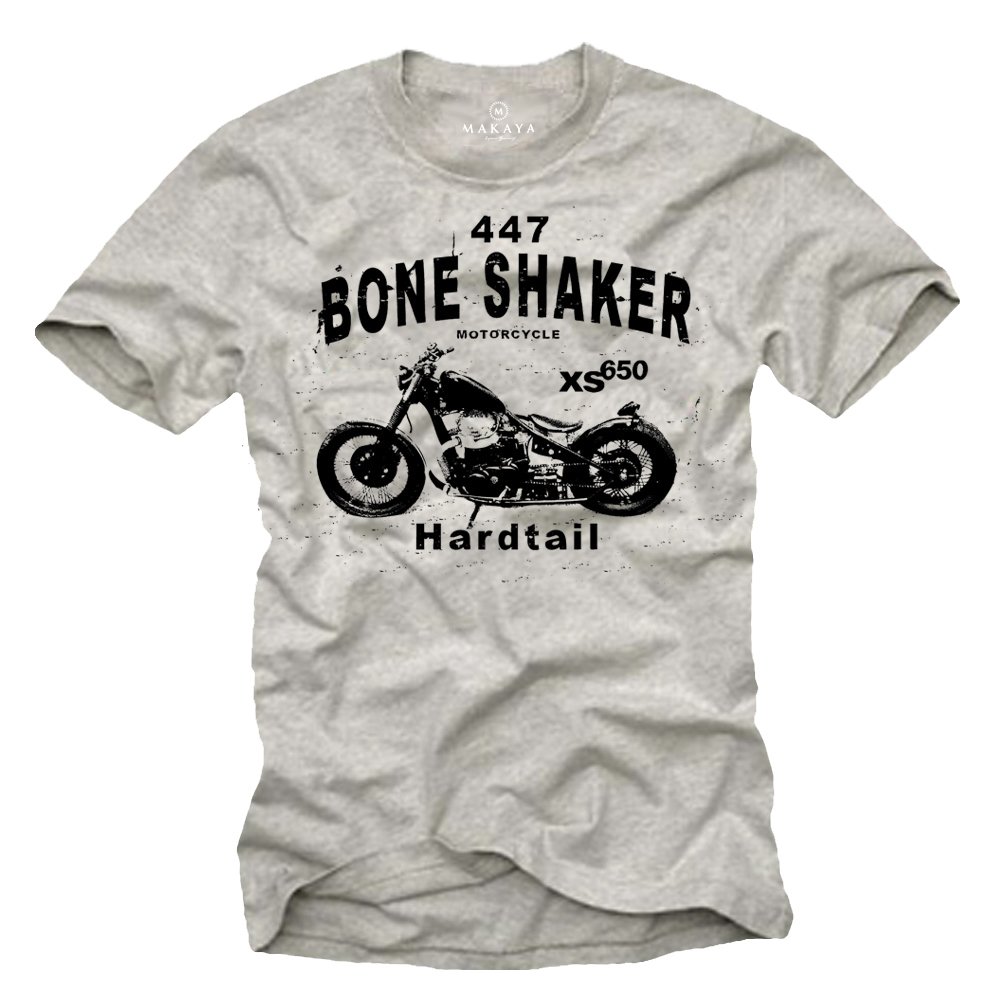 MAKAYA Bobber XS650 Biker T-Shirt - Maglietta Moto Chopper