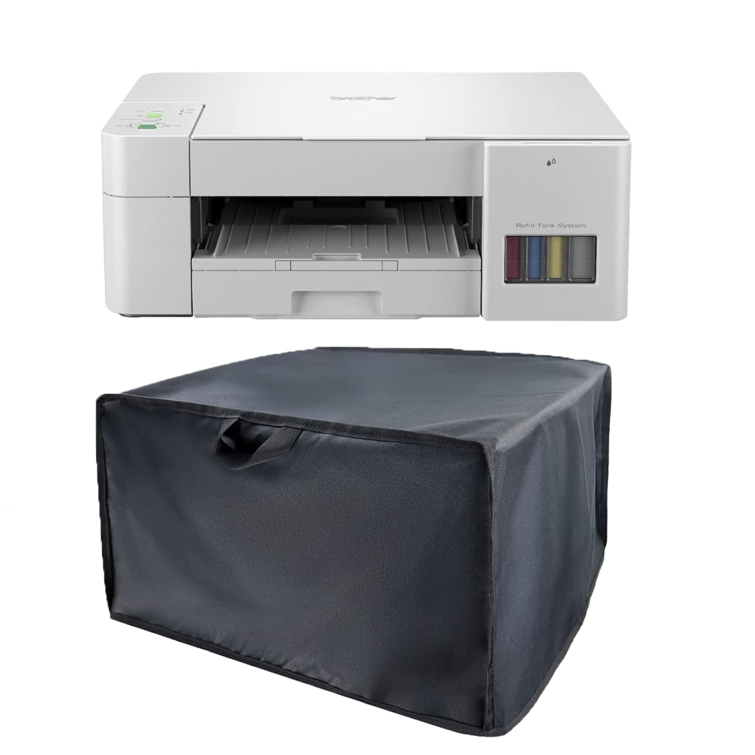 Printer Dust Cover Compatible for Brother DCP-T226 Ink Tank Printer,Premium Nylon, Water-Resistant, Durable, Anti-Static Protection for Home & Office Printers (Dorca)- Black (B0DHD7JN44) Amazon Price History, Amazon Price Tracker