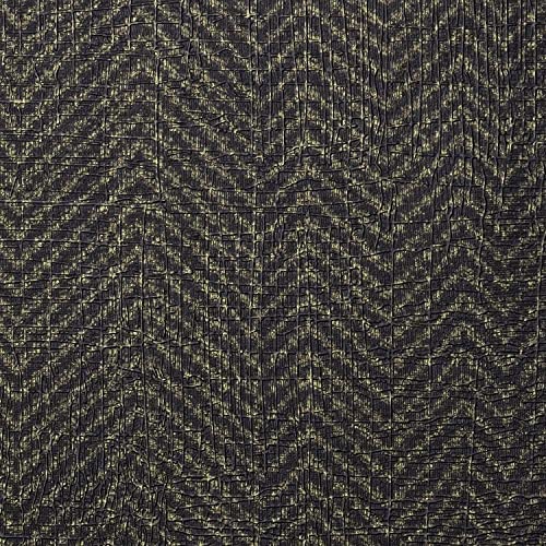 Funstick 24"X200" Black And Gold Peel And Stick Wallpaper Removable Geometric Grasscloth Wallpaper Fabric Grass Cloth Black Contact Paper Self Adhesive Wallpaper For Bedroom Cabinets Drawers Shelves #TOP2