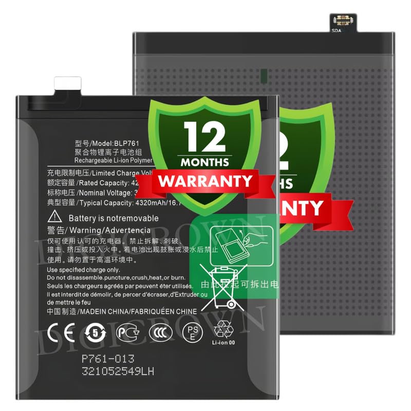 Image of Original BLP761 Battery Compatible for OnePlus 8 (IN2010, IN2013, IN2017, IN2019) - (4320mAh) - 1 Year Warranty