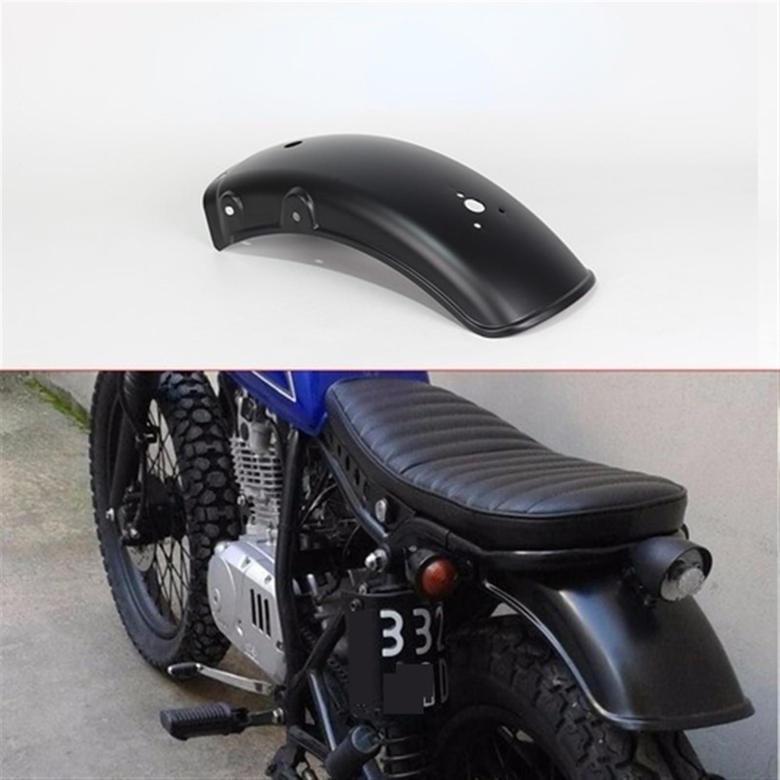 Parafango Posteriore Per Moto Cromato Per Suzuki Per