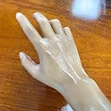 JQYTEN Transparent Latex Gloves Ultra-Thin High Elastic Tight Latex Clothing Accessories (S,Transparent gloves)