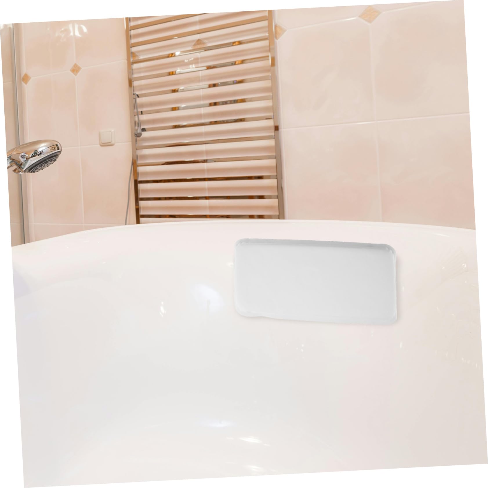 Homoyoyo 2 Pezzi Cuscino Bagno in con Ventose Antiscivolo Supporto Ergonomico per e Spalle Adatto per Vasche Bagno Standard Comfort e Sicurezza Spa