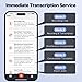 AI Voice Recorder with App Control - 64GB Memory, Transcribe & Summarize Lectures/Meetings/Calls/Interviews, 121 Languages Translation, Magnetic Back (Advanced AI Technology)