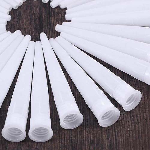 40 piezas de pistola de calafateo de plástico, herramienta de punta de boquilla para calafatear salchichas, aplicador de boquillas de calafateo,