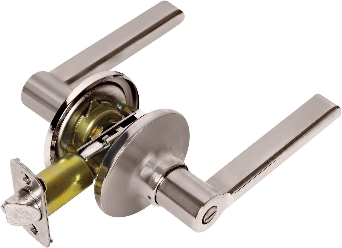 NUK3Y PRODUCTS K3 Pamex Alto Round Leverset (Entry, Satin Nickel)
