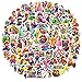 Supermario Adesivi 100 pezzi per adolescenti adulti bottiglia d'acqua adesivi per computer portatile, casco, skateboard, bicicletta, bagagli, adesivi in vinile per feste