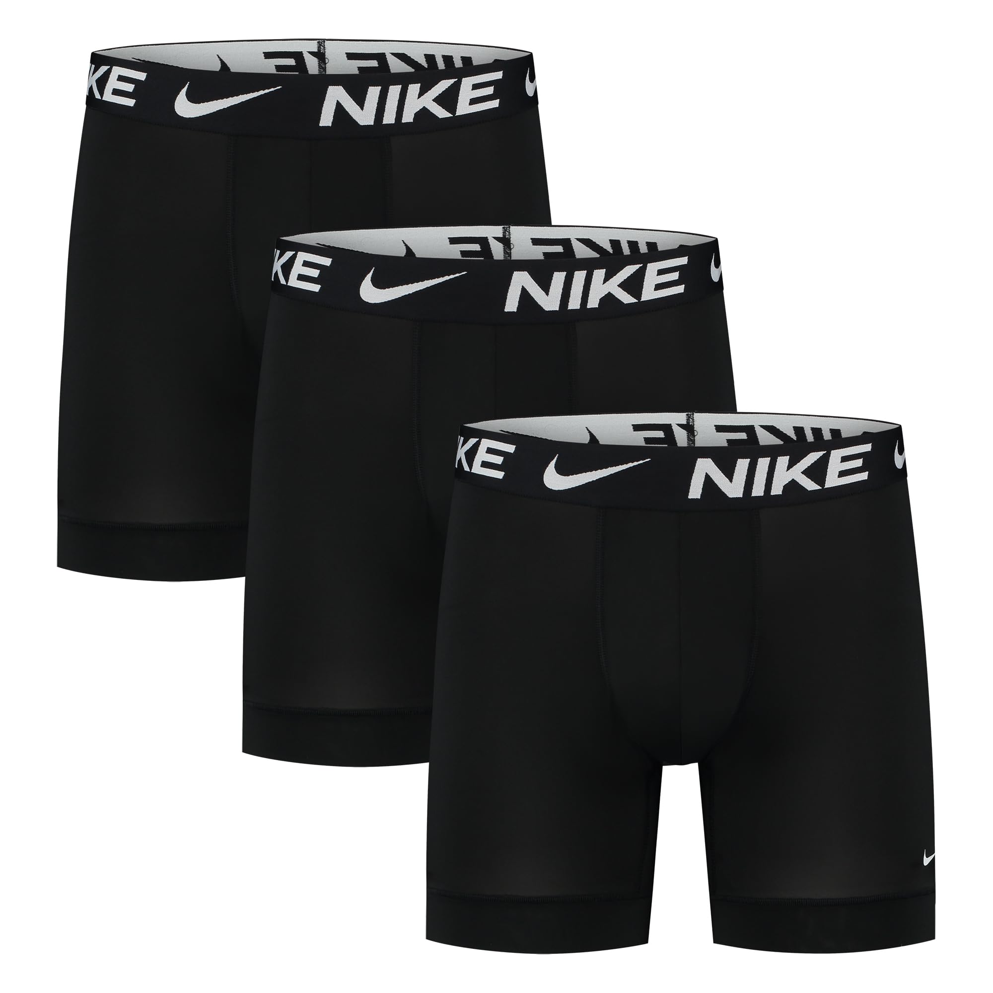 NIKE Mens Dri-fit Esmicro Boxer Briefs, Black/Black/Black, S EU
