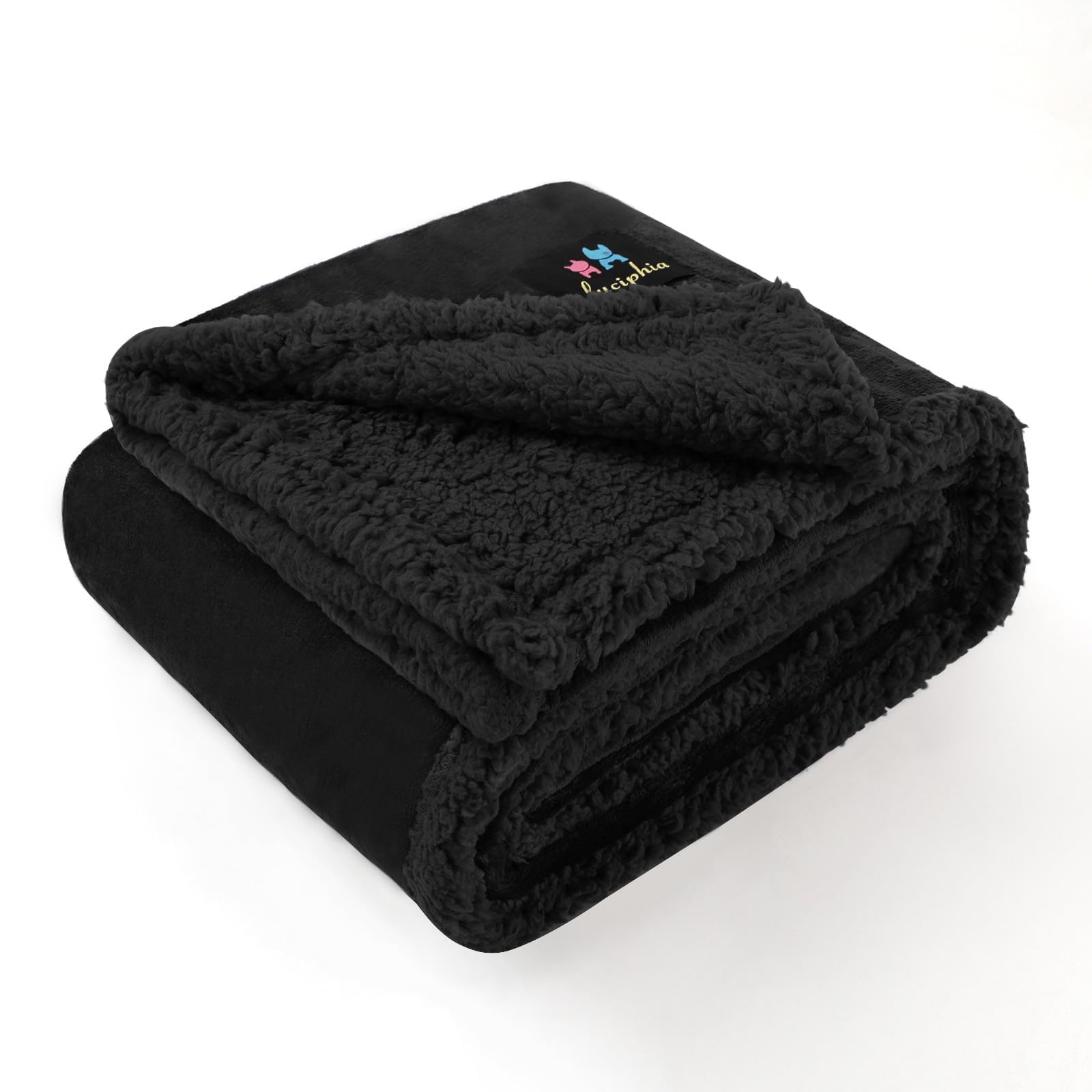 luciphia wasserdichte Hundedecke,Waschbare Decke für Kleine Hunde Katzen,Flauschige Sherpa Fleece Haustierdecke,Wasserdicht Decke für Sofa Couch Bett Auto