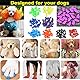 JOYJULY 100pcs Haustier Hündchen Hunde Nail Kappen, steuern weiche Klaue Tatze von 5 Random+5 Klebstoff Kleber,XL
