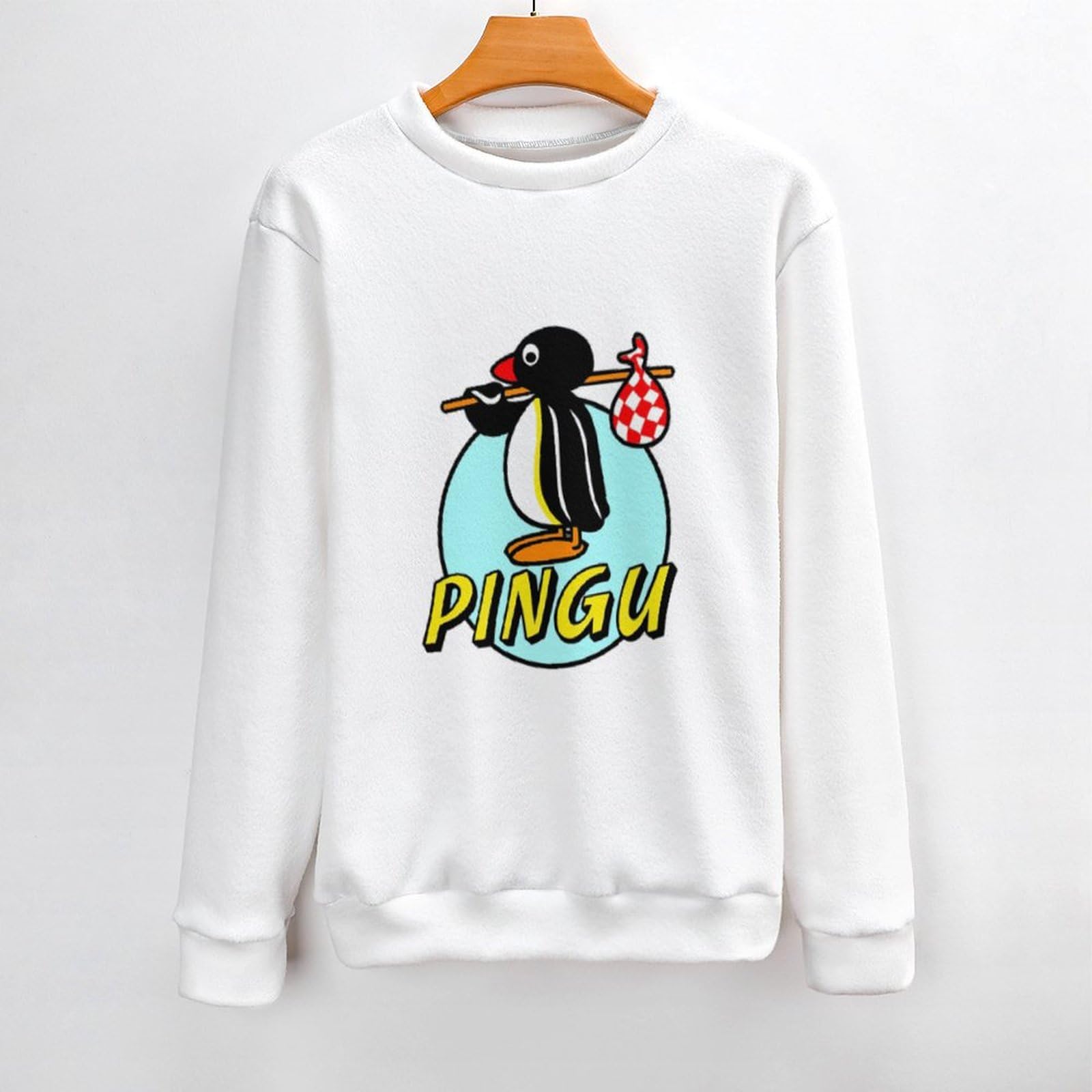 Amazon.co.jp: ピングー キャラクター ペンギン セーター メンズ 丸首 