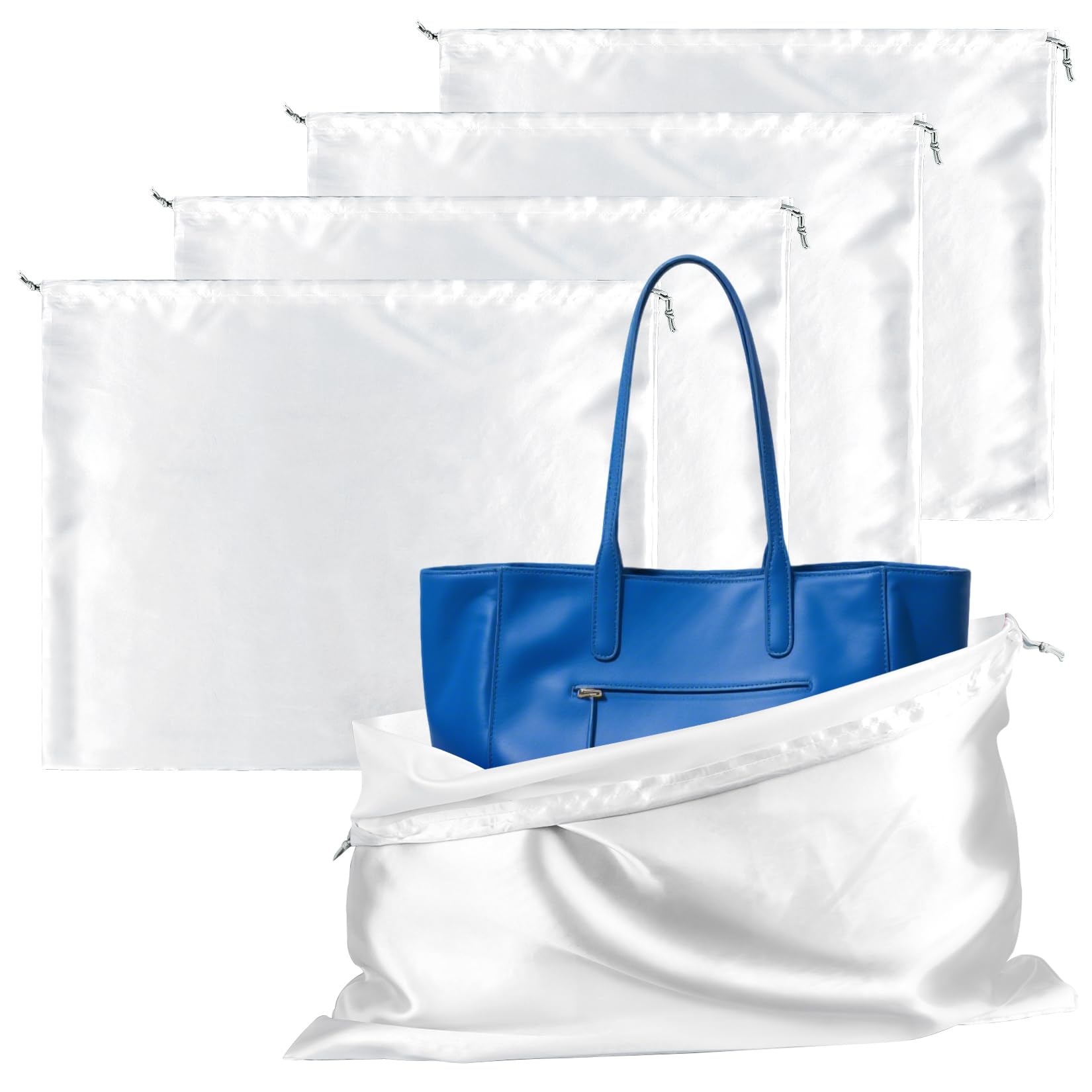 MAQIHAN Bolsas de polvo para bolsos: bolsas de seda para polvo, bolsas de polvo para almacenamiento, bolsas de seda con cordón de almacenamiento para bolsos y bolsos, bolsa de almacenamiento de viaje