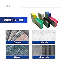Vista 7 de SHDIATOOL Dry Diamond Polishing Pads 4- Inch Set for Granite Marble Stone
