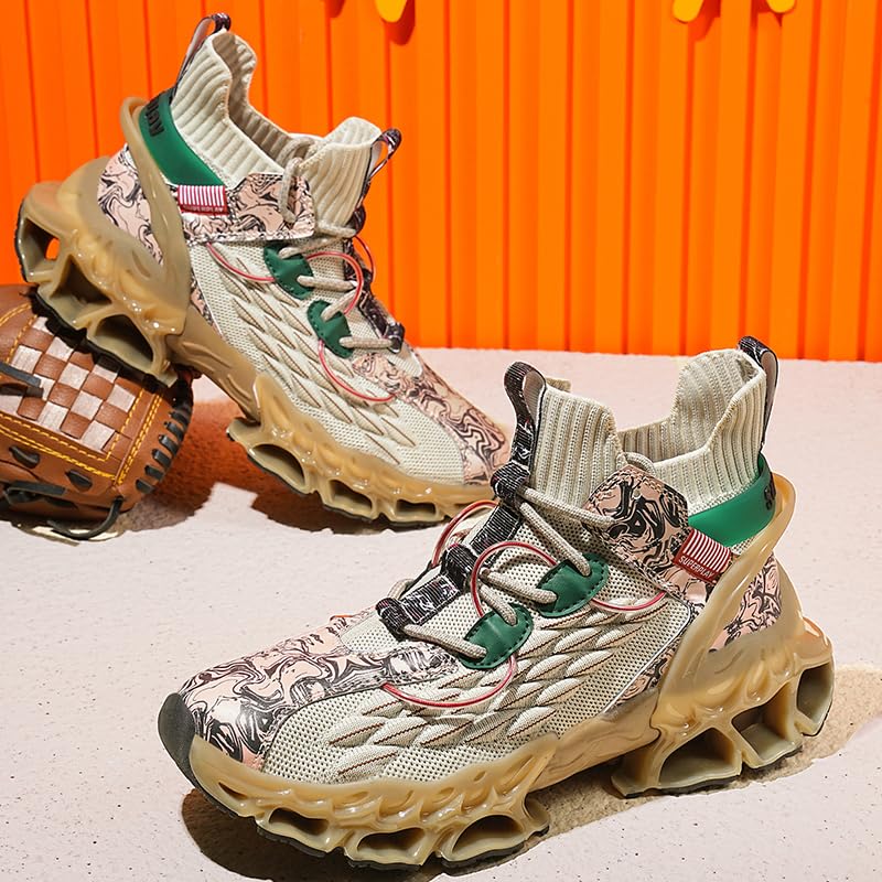 High top Sneakers for Men Fashion Running Air Cushion Non Slip Outdoor Cushioning Training Basketball Shoes3