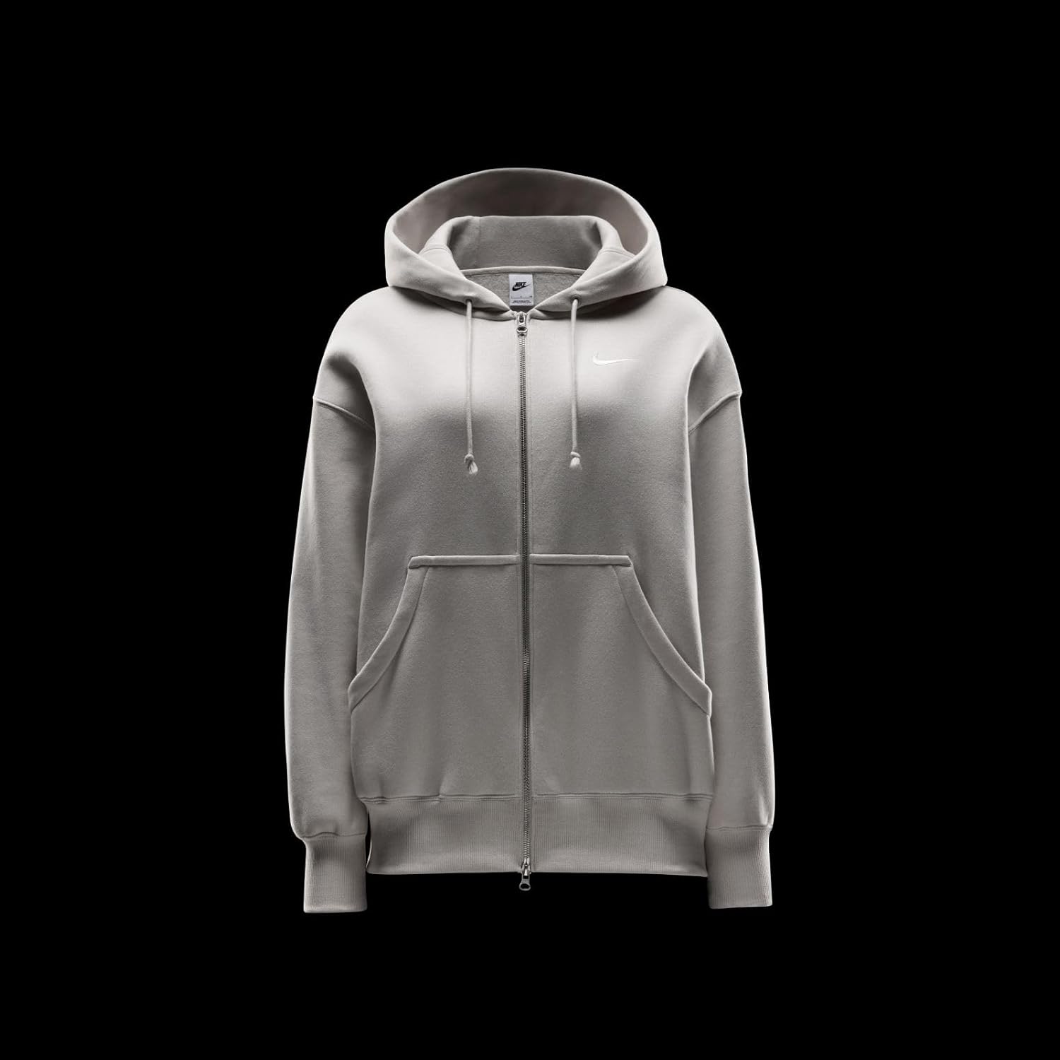 Nike Sportswear Phoenix Fleece Women's Oversized Full-Zip Hoodie (DQ5758-104, Light Orewood Brown/Sail) Size XX-Large - Image 7