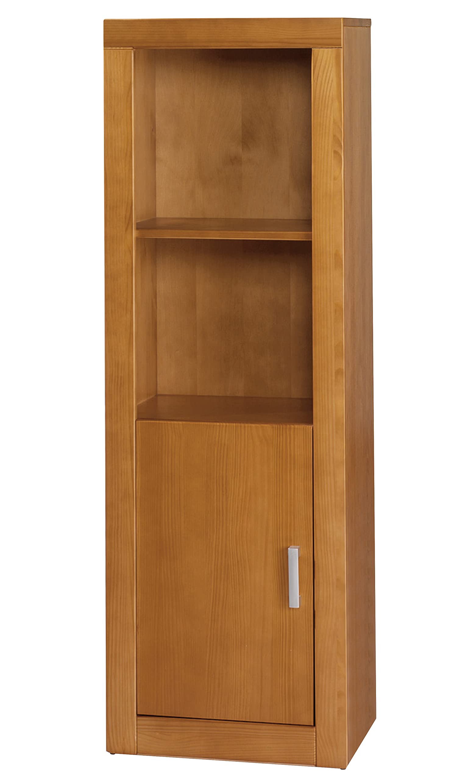 Dogar Kynus Recto, Modulo de 1 Puerta, realizado en Pino Macizo, Color Cerezo, Medidas 151.5 x55x37, Recto, la Puerta se Puede Colocar en la Parte Alta o Baja