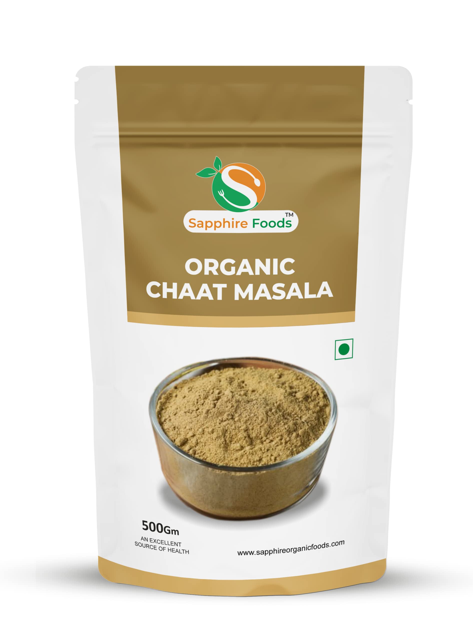 SAPPHIRE FOODS Organic Chaat Masala Spices Premium Fresh (500g), Classic indian spice, No Added Colors, No Preservatives and No MSG (B0B856HJYY) Amazon Price History, Amazon Price Tracker