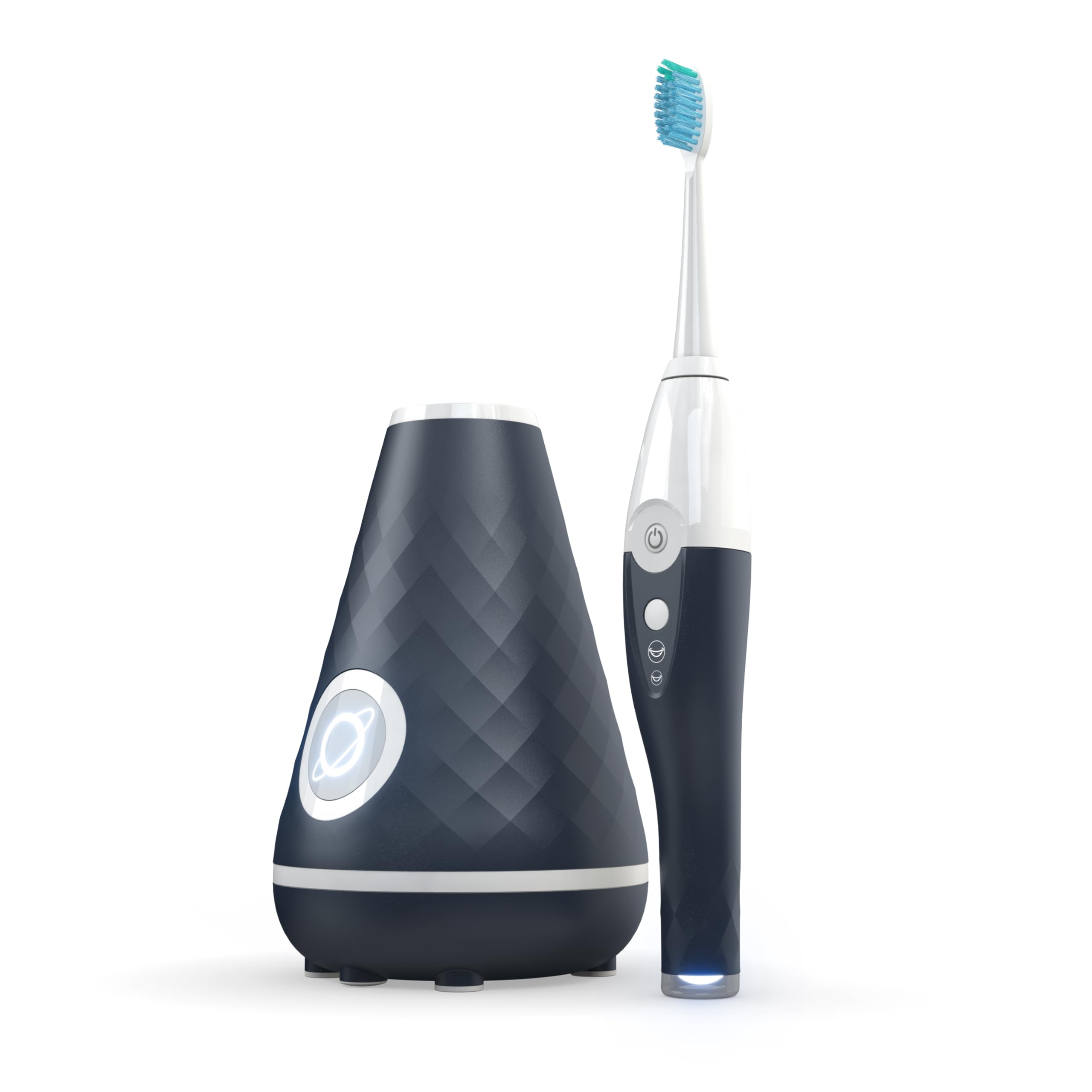 Photo 1 of Tao Clean UV Sanitizing Sonic Toothbrush and Cleaning Station, Electric Toothbrush, Dual Speed Setting, Midnight Blue