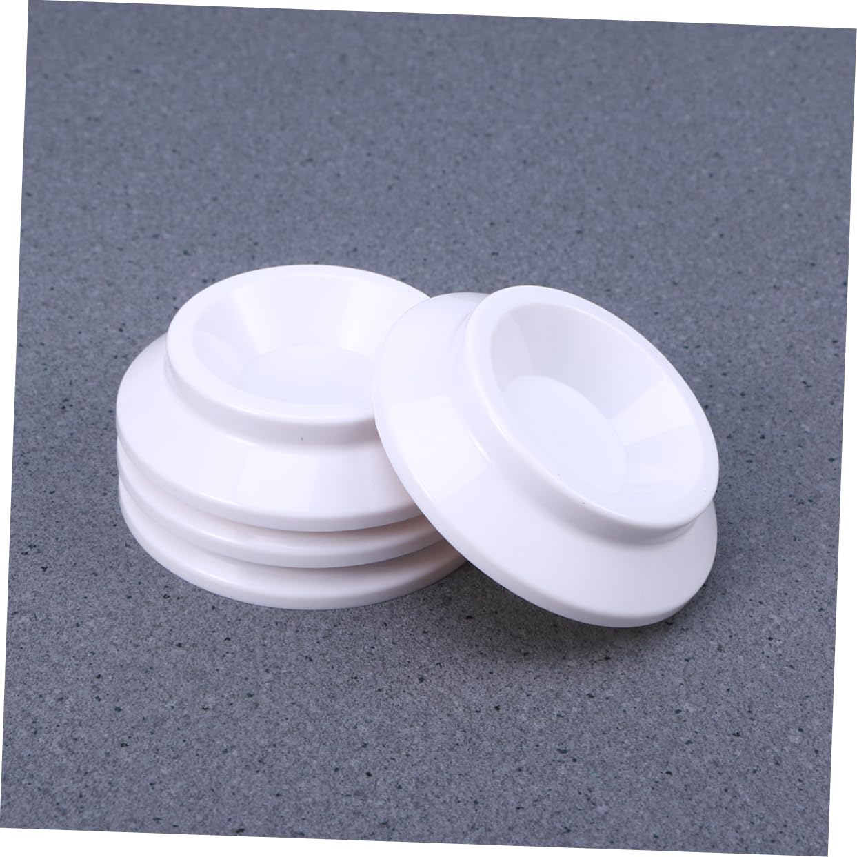 GOOHOCHY Furniture Caster Cups for Piano White Piano Mats Non-slip Floor Protectors for Hardwood