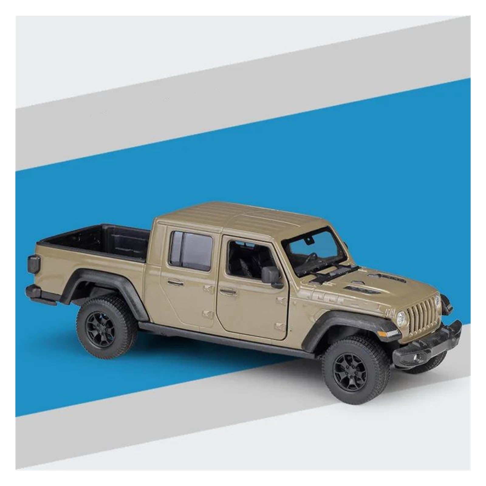 Modellini Auto Modellino Diecast 1:27 Per Jeep Per Gladiator 2020 Modellini Di Auto In Metallo Pressofuso(Sand brown)