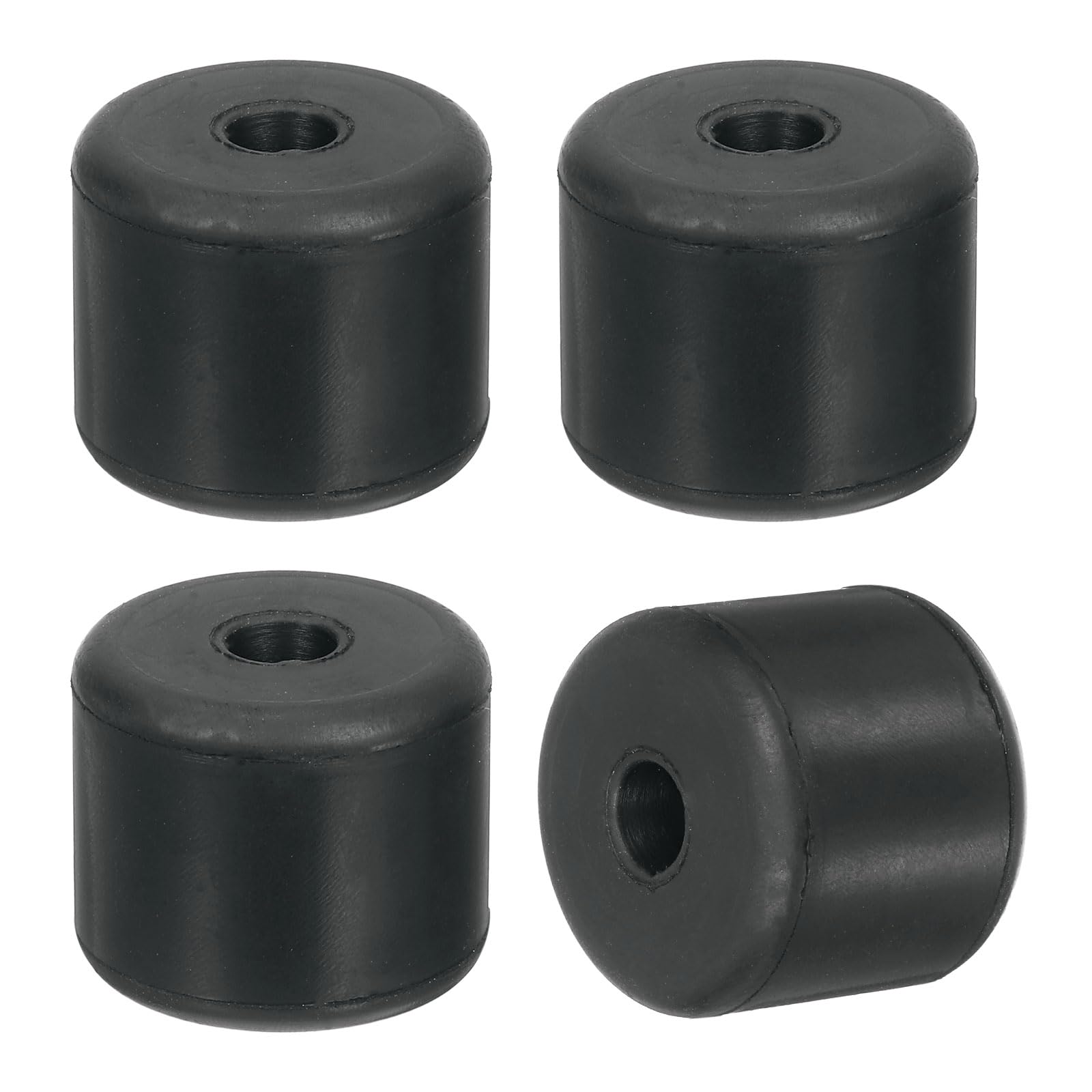 QUARKZMAN 4Pcs Rondelle Caoutchouc 30 mm OD x 8 mm ID x 25 mm Épaisseur Entretoise Plastique Plates Anti-Vibrations Rond pour Machines Industrielles Domestiques