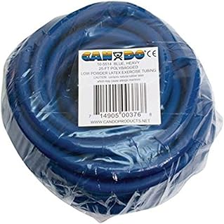 CanDo 10-5514 Preferred Colors Exercise Tubing, 25 ft. Bag, Heavy, Blue