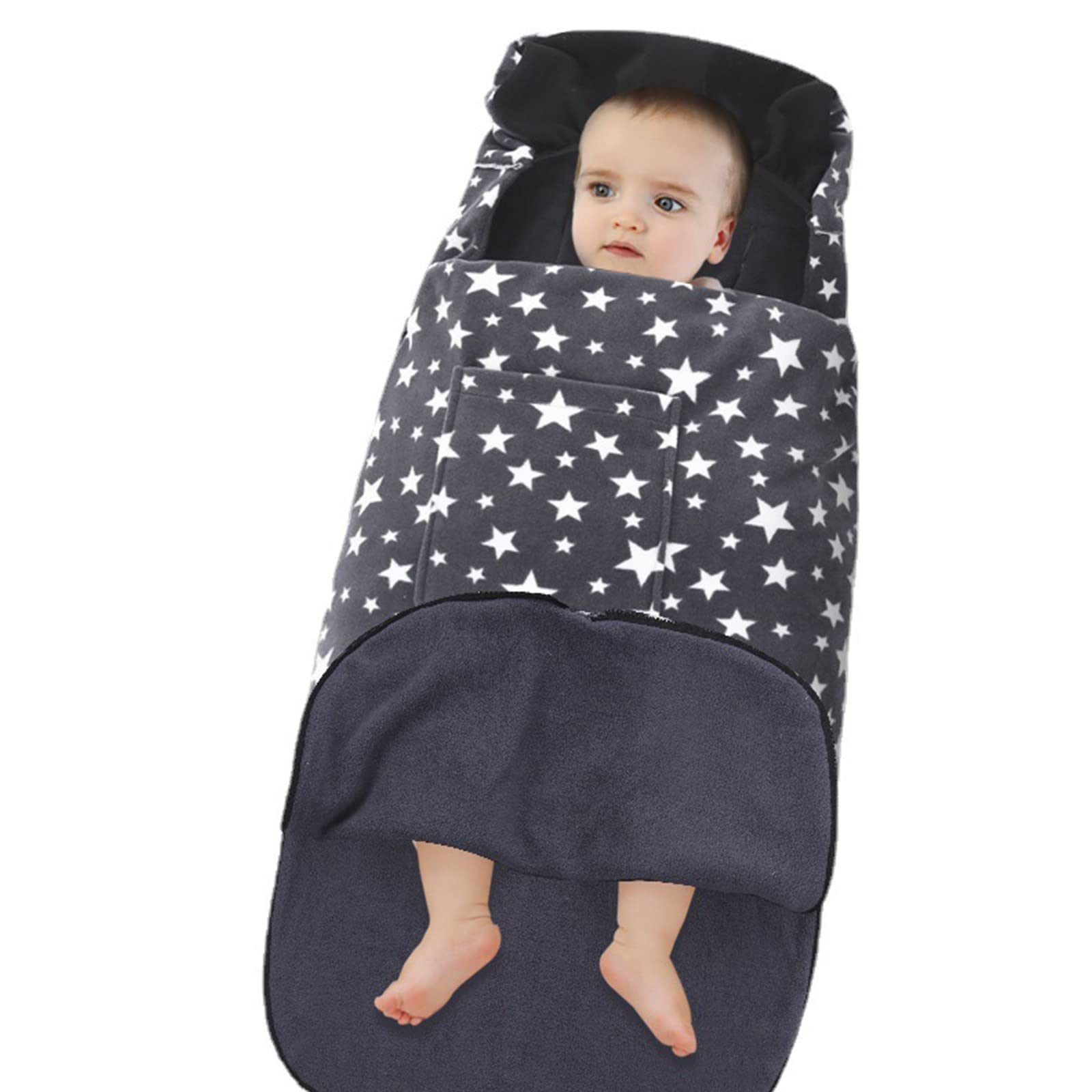 Sacco Nanna Universale per Passeggino, Caldo Invernale Sacco Nanna Universale, Impermeabile e Antivento Sacco a Pelo per Passeggino in Pile Polare Spesso