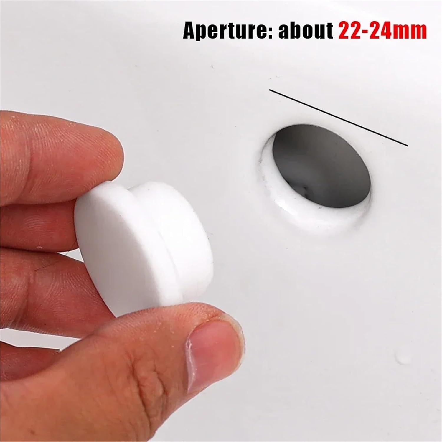 Bathroom Sink Drain Cover 24pcs Wash Basin Overflow Cover Decorative Plug Water Level Rise Bathtub Drainage