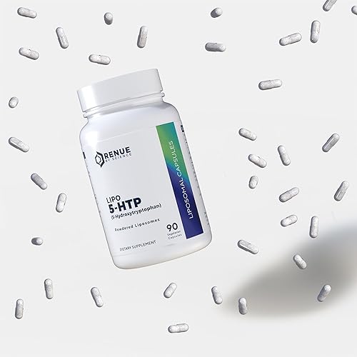 Miniatura 5 de Renue By Science 5HTP Suplemento liposomal 5 HTP 90 cápsulas de 5 HTP 75 mg 5-hidroxitriptófano por porción Suplemento de aminoácidos Sin OMG