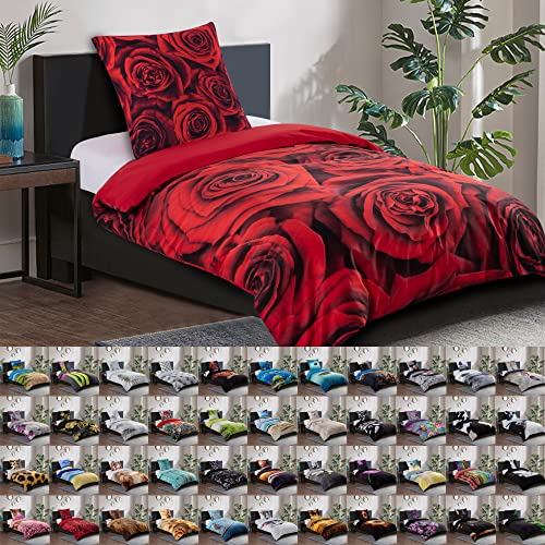 Sanilo® Bettwäsche 135x200 cm, 100% feinste Baumwolle, 2-teilig,...