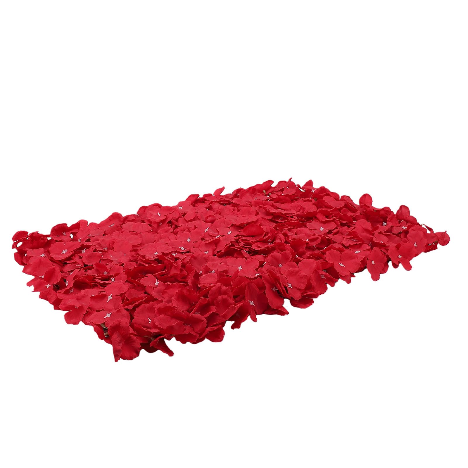 Künstliche Hortensien-Blumenwand-Hintergrundpaneele für Hochzeitsdekoration, 12er-Pack, 60 X 40 cm |Wiederverwendbarer und Einfach Aufzubauender Dunkelroter Seidenblumen-, Romantische