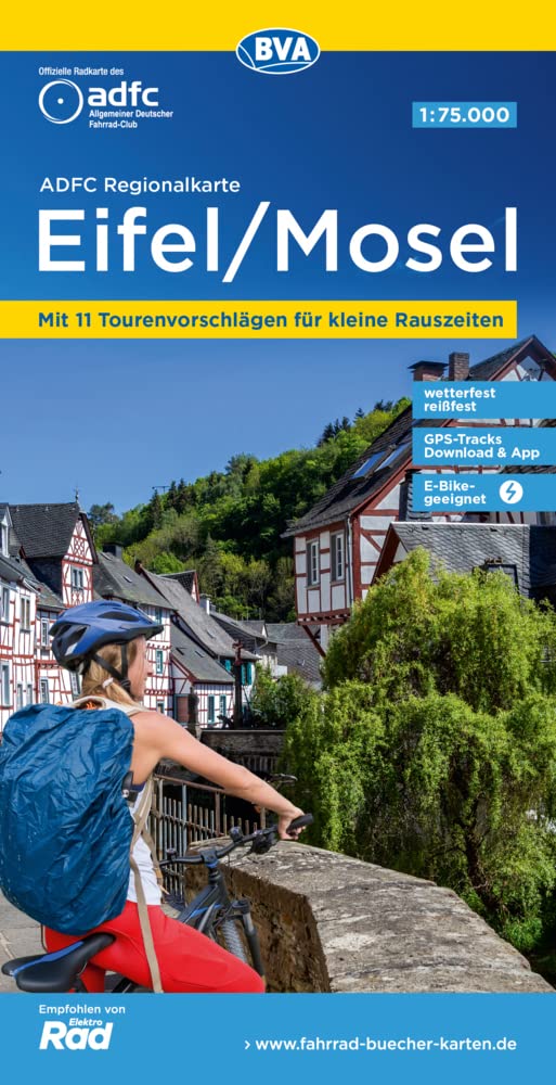 Eifel / Mosel cycling map (Regionalkarte)