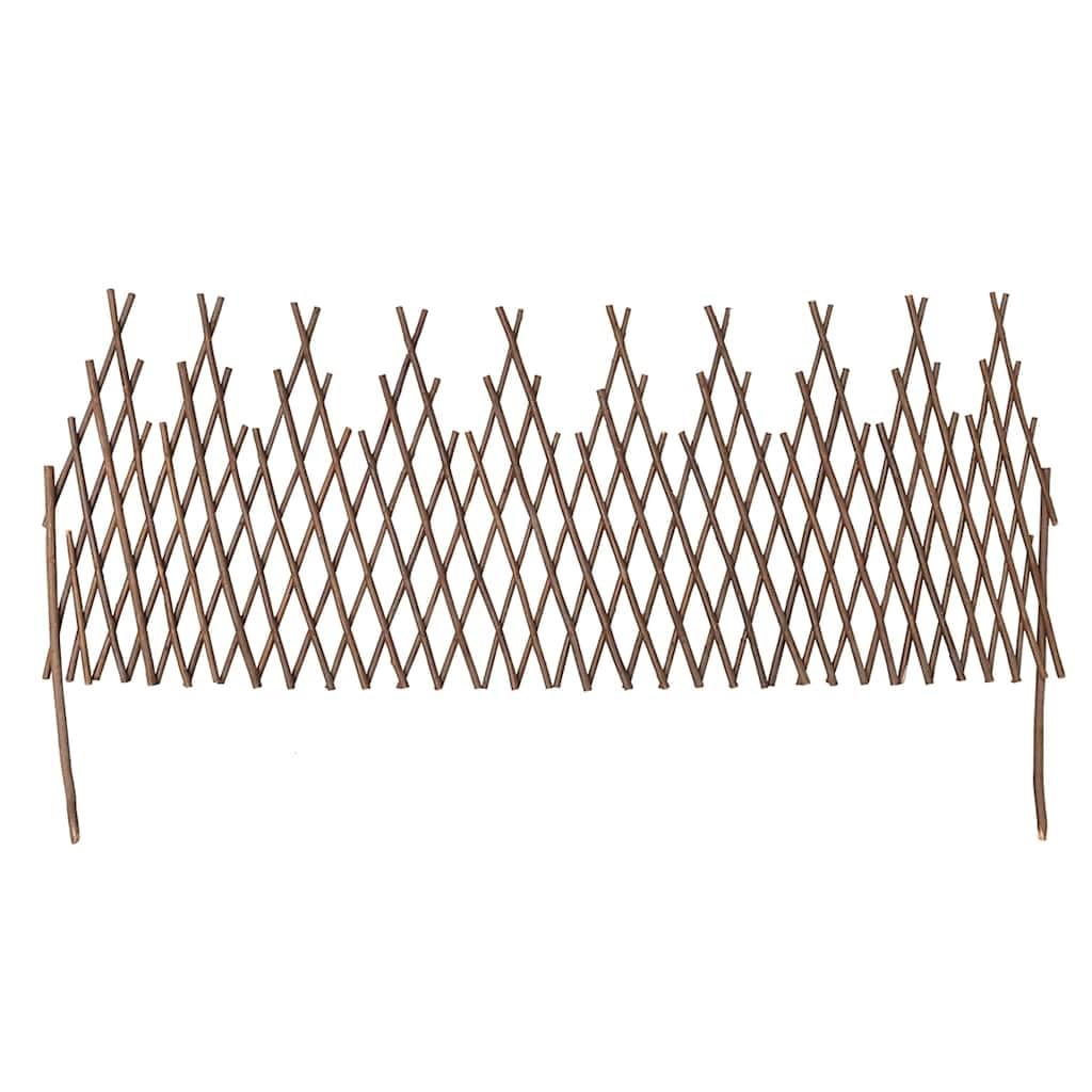 Set di 5 recinzioni in vimini, 170 x 37 cm, estensibile