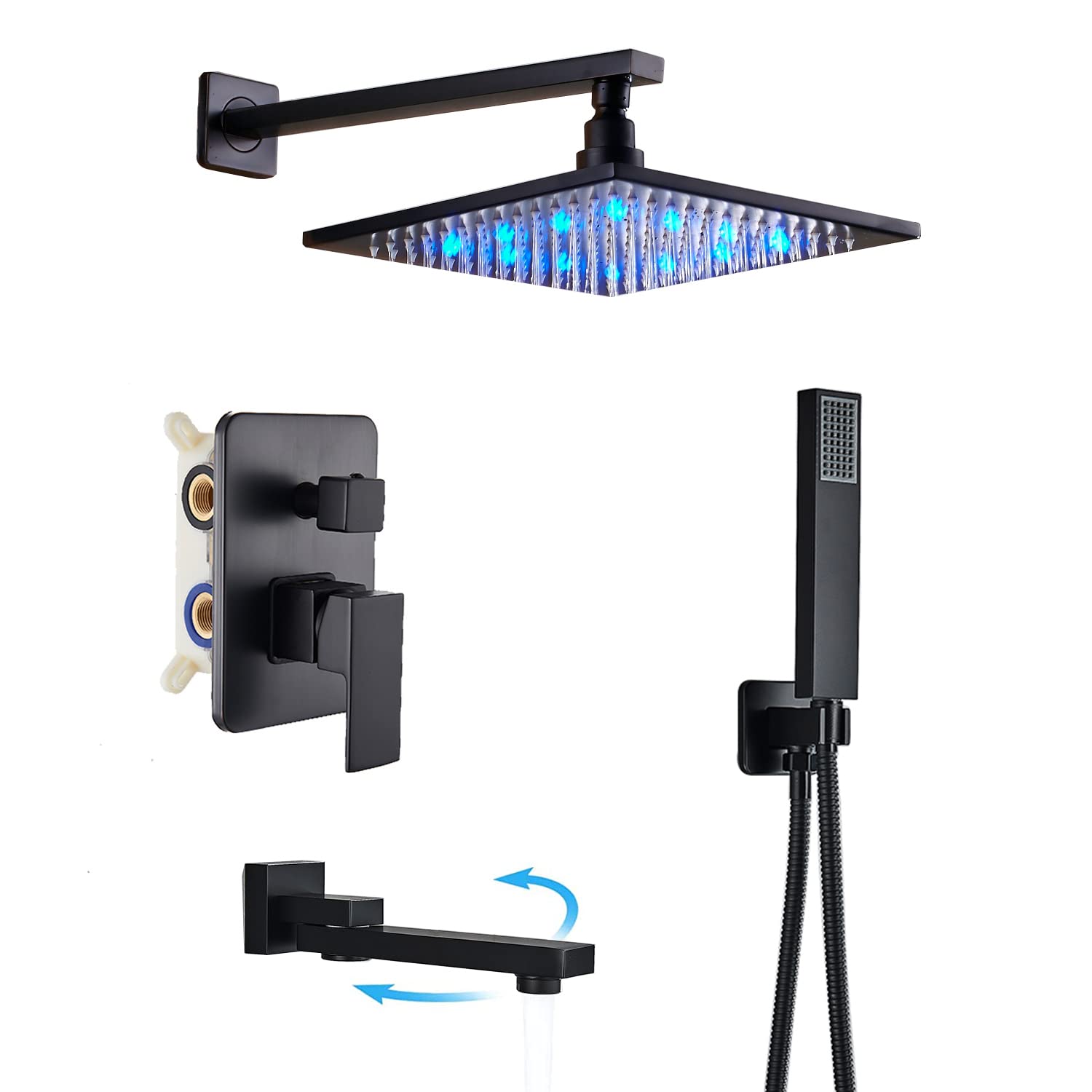 Buy Saeuwtowy 3Function Shower Faucet Set Luxury Bathroom Wall ed