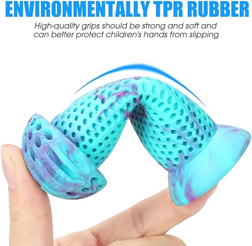 Miniatura 9 de Empuñaduras de bicicleta para niños, empuñaduras de manillar de bicicleta de 4.134 in con patrón de hongos para bicicleta infantil, bicicleta de