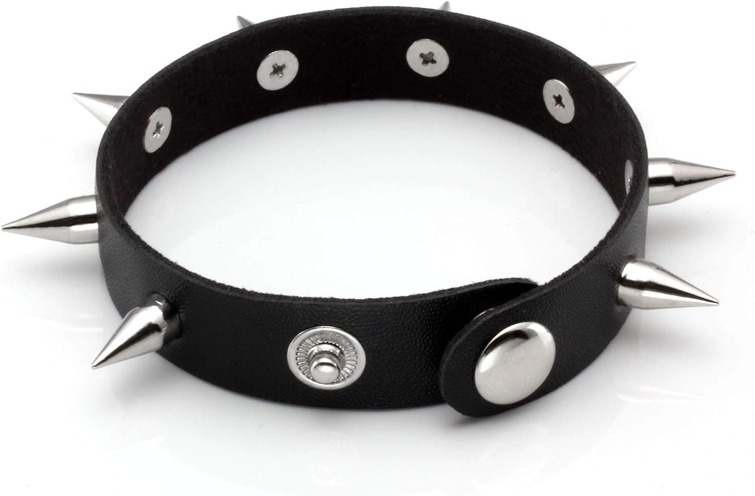 MILAKOO Men Punk Leather Bracelet Spike Cuff Wrap Bracelets Wristband for Women - Image 7