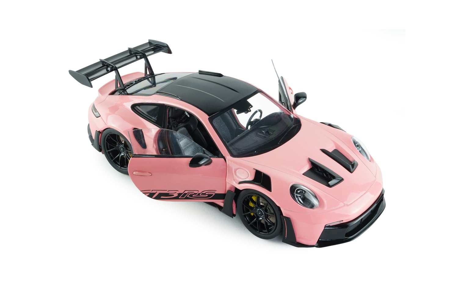Solido - Porsche 911 GT3 RS 2024 1:18 – Die-Cast Modellauto, Sammlermodell aus Metall, pink, Exklusives Deutschland Modell, mit Kunststoffsockel, Fensterkarton