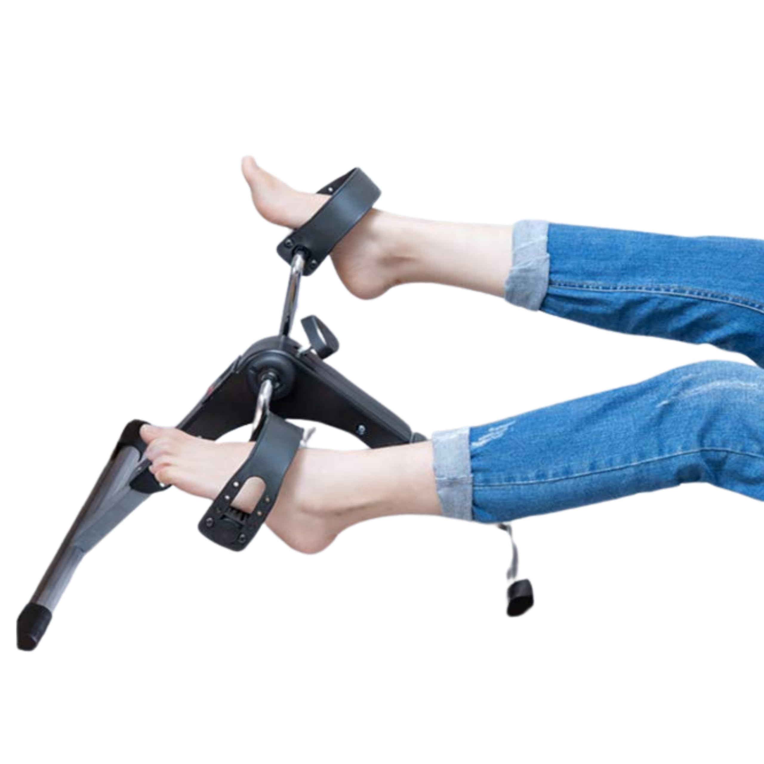 KEY FIT Mini Foldable Arm and Leg Pedal Excerciser | Variable Resistance Fitness Cycle Bike | Exercise & Weight Loss with Digital Display for Home Gym-image-1