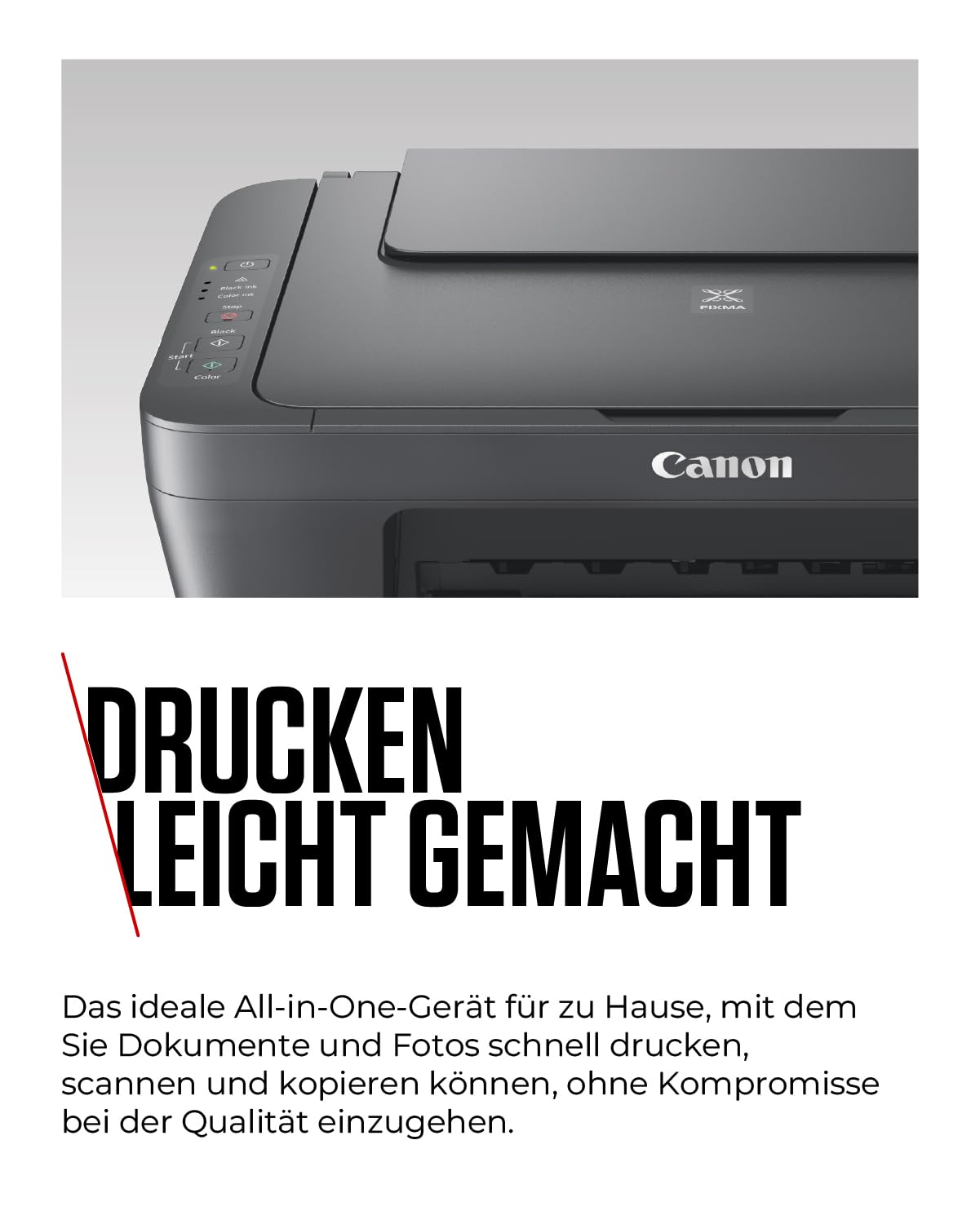 Canon MG2551S Serie – All-in-One A4-Drucker, Kopierer & Scanner für den Heimgebrauch | USB-Verbindung | Energiesparender Canon Drucker für Zuhause