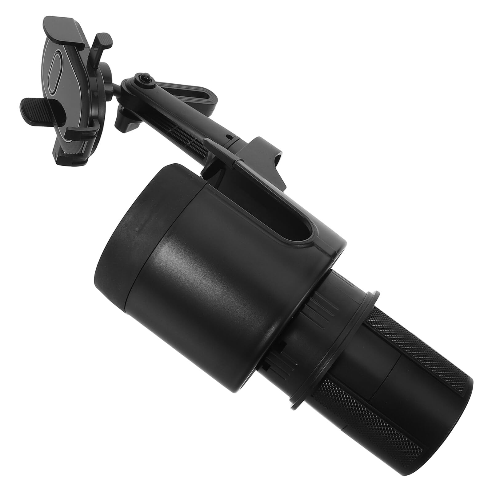 Supporto Cellulare Auto Porta Tazze Organizza Smartphone e Bevande Clip Sicura Adatto Auto Suv Angolo Regolabile Resistente