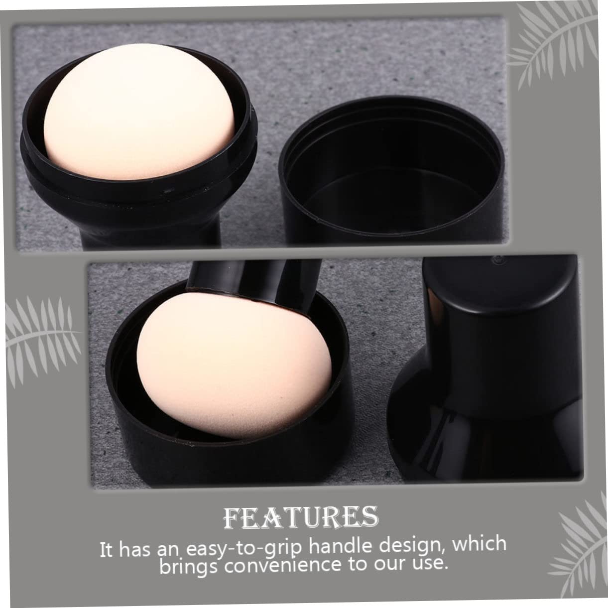 Beavorty 60stücke Make-up Schwämme Für Flüssigkeit Und Puder Trockene Und Anwendung Wiederverwendbare Latexfrei Mit Aufbewahrungsbox Und Griff Für Frauenkosmetik