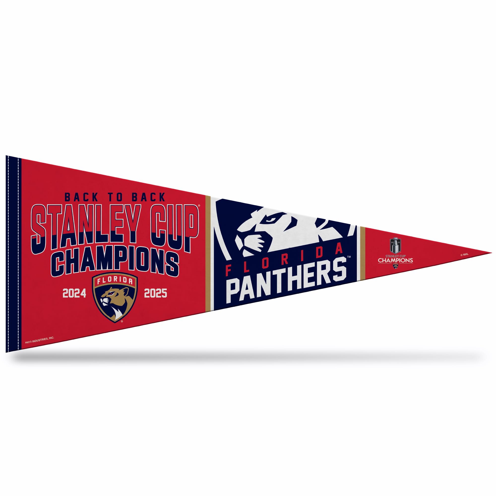 Rico Industries NHL Hockey 12" x 30" Felt Wall Décor Pennant - Great for Home/Bed Room/Man Cave Décor