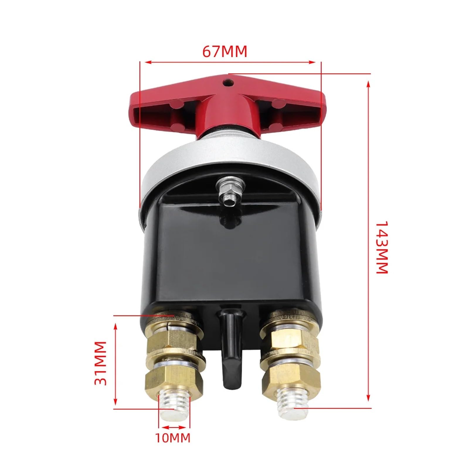 Aislador del desconector del cortador del circuito de la batería del interruptor de la masa de la batería resistente 1500A con el ojo de la cerradura(Only Switch)