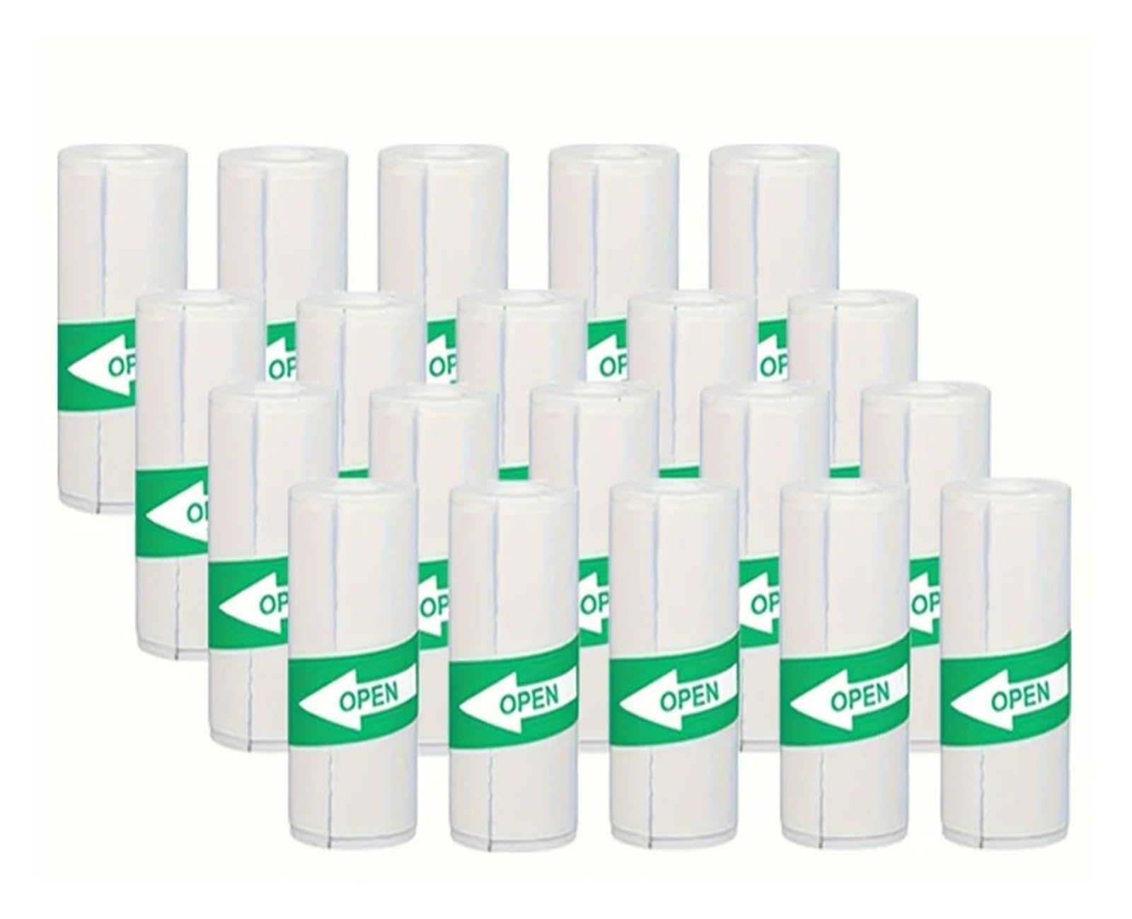 Rotoli di carta termica, Carta for Stampante Termica Bianca Autoadesiva 5-50 PZ(30PCS White Sticky)