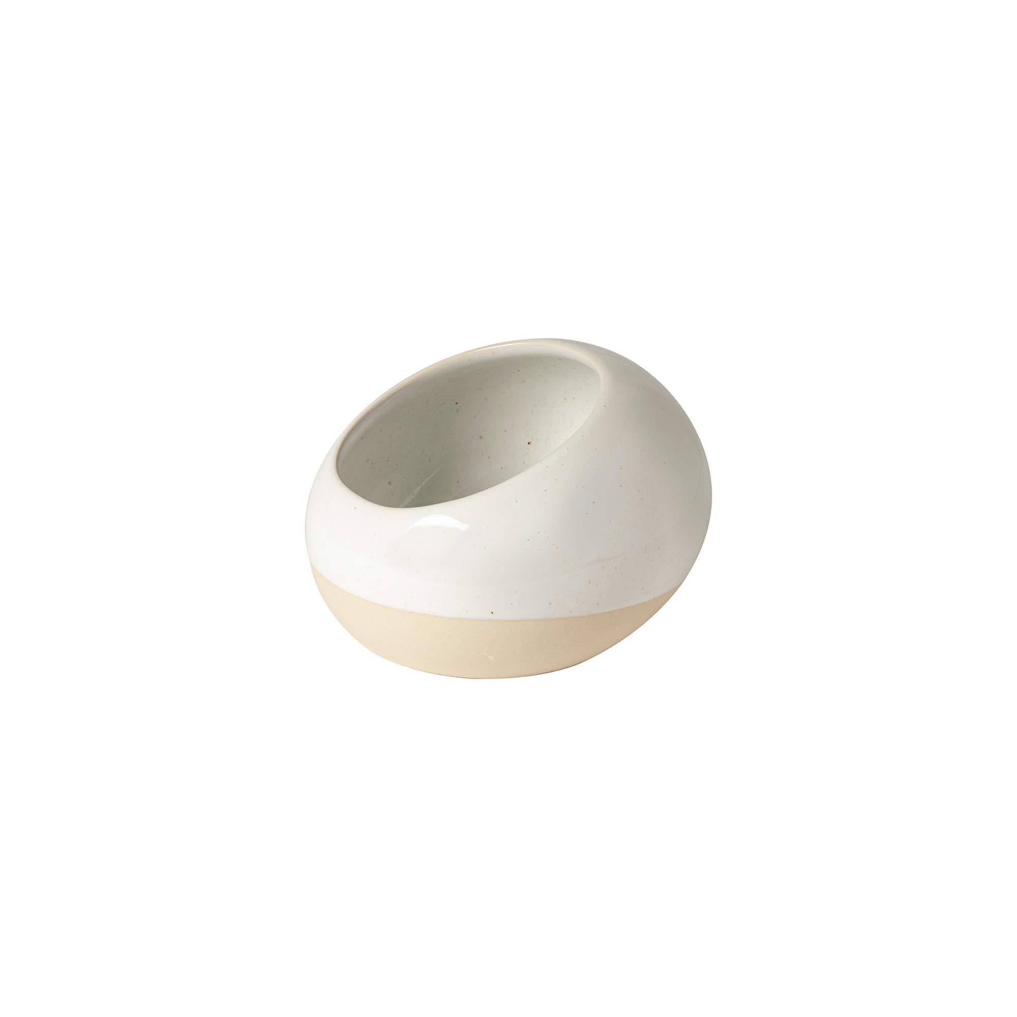 Casafina Ceramic Stoneware 6" Salt Pig/Cellar - Fattoria Collection, White | Microwave & Dishwasher Safe Dinnerware | Food Safe Glazing | Restaurant Quality Serveware