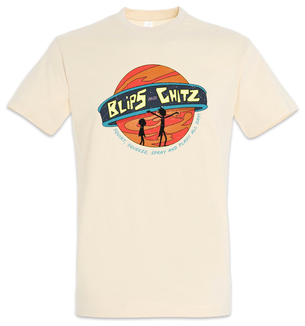Urban Backwoods Men's Nature Blips And Chitz T-Shirt Beige Size L