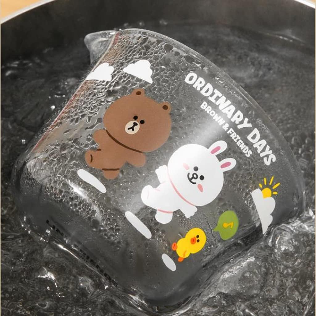 Measuring cup household with scale children's milk cup breakfast glass measuring cup baking water cup (Color : A)