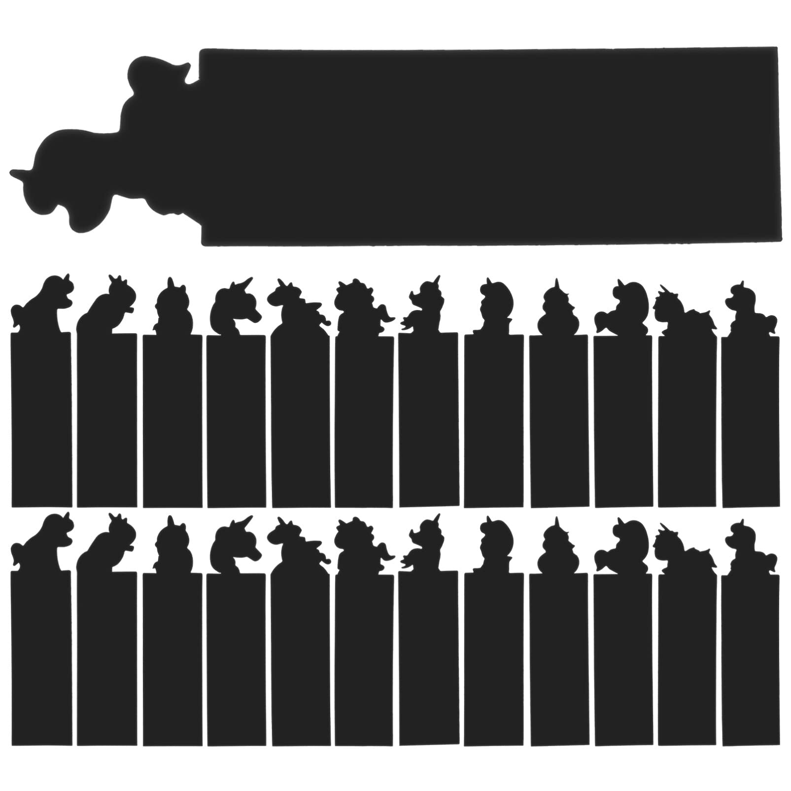 VILLCASE 24pcs Scratch Paper Scratch Off Notes Dinosaur Scratch Pad Black Drawing Paper Kid Scratch Rainbow Bookmark. Scratch Cards Student Decorative Paper White Card Kraft Paper