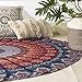 Popular Handicrafts Round tapestry Indian Mandala Round Roundie Beach Throw Tapestry wall hanging Hippy Boho Gypsy Cotton Tablecloth, Round Yoga Sheet 70" Multicolor
